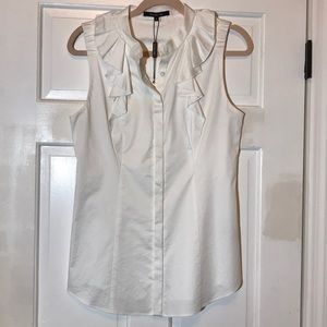 Rachel Roy Blouse Top Sleeveless Button-down